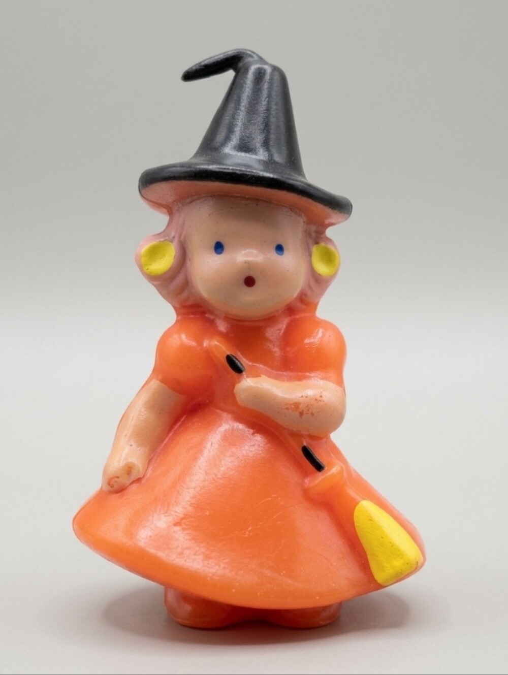 Vtg 1950's Gurley Candle Co. Halloween Witch Candle